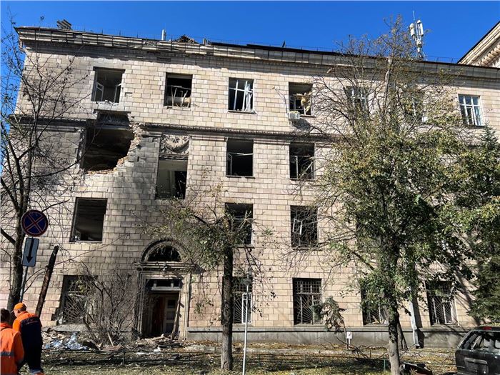 The view on the building